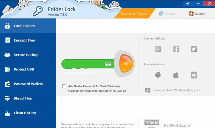 Folderlock-softeare