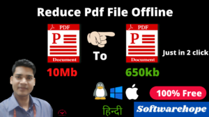 reduce pdf filein one click