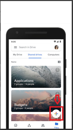Google Drive SCANNER FEATURE