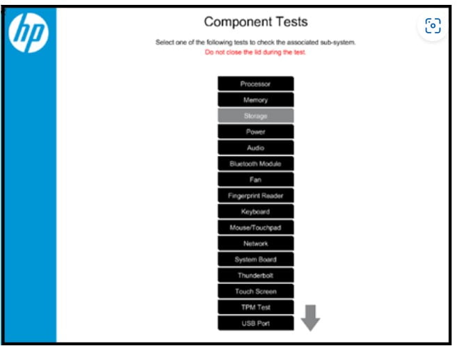 hp Component Tests.